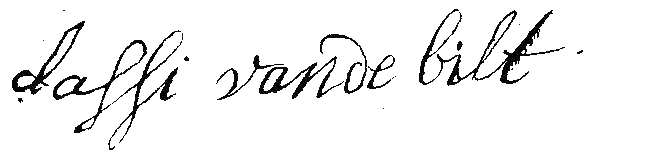 Handtekening Classi van de Bilt